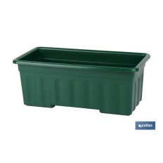 JARDINERA VERDE  MODELO AZAHAR 60 X 22X 15 CM venta unitaria (PACK: 1 UDS)