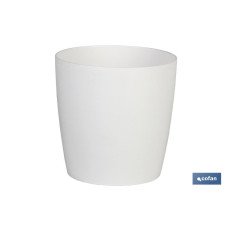 MACETA CAMELIA COLOR BLANCO 14X13.8cm (PACK: 12 UDS)
