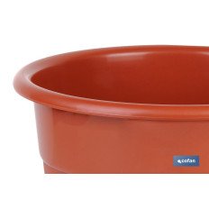 MACETA DALIA COLOR MARRON  19X16.5+ PLATO 16cm (PACK: 12 UDS)