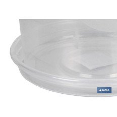MACETA ORQUIDEA TRANSPARENTE17X14+ PLATO 14.5cm (PACK: 12 UDS)