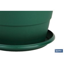 MACETA VERDE MODELO GARDENIA 22X18+PLATO18.5CM (PACK: 12 UDS)