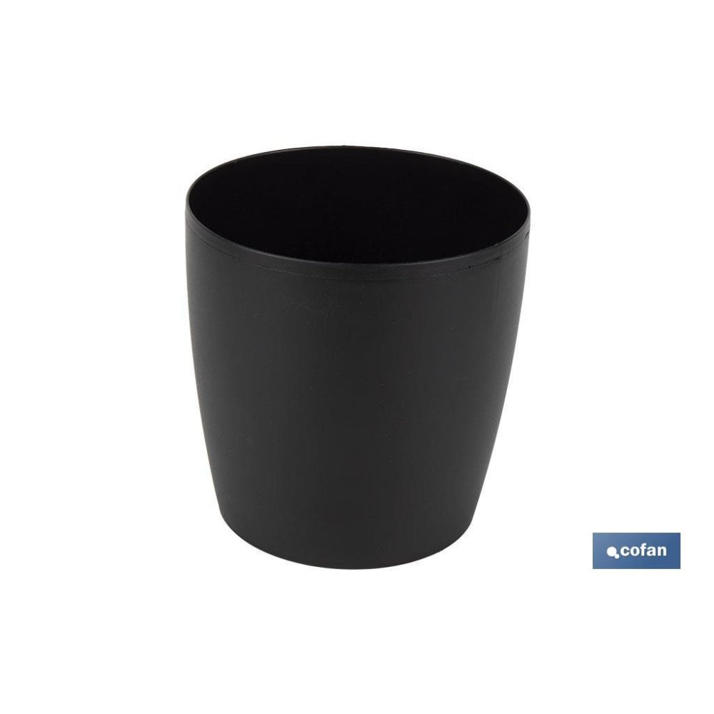 MACETA CAMELIA  DE COLOR NEGRO 14 X 13,8 CM (PACK: 12 UDS)
