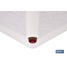 MACETA O MACETERO GAMA TEXTIL CUADRADA COLOR BLANCO PP 298 X 298 X 300 MM 18 L (PACK: 4 UDS)