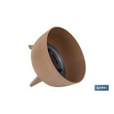 MACETA CON PATAS Y FILTRO DE DRENAJE COLOR MARRÓN WPC Ø 399 X 205 MM 21 L (PACK: 5 UDS)
