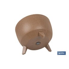 MACETA CON PATAS Y FILTRO DE DRENAJE COLOR MARRÓN WPC Ø 399 X 205 MM 21 L VENTA UNITARIA (PACK: 1 UDS)