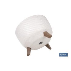 MACETA CON PATAS Y FILTRO DE DRENAJE COLOR BLANCO WPC Ø 243 X 150 MM 5,1 L (PACK: 5 UDS)