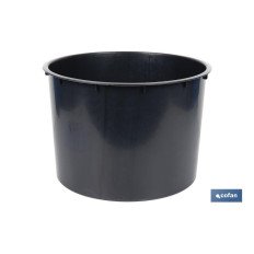 MACETERO 2 EN 1 FORMA CONICA CON DEPÓSITO COLOR NEGRO PP Ø 295 X 571 MM 12,5 L (PACK: 5 UDS)