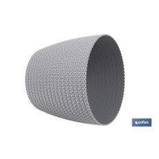 MACETA O MACETERO TRENZADA COLOR GRIS CLARO PP Ø 215 X 185 MM 5,2 L (PACK: 5 UDS)