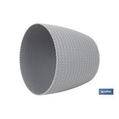 MACETA O MACETERO TRENZADA COLOR GRIS CLARO PP Ø 255 X 221 MM 8,5 L (PACK: 5 UDS)