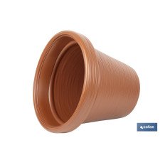 MACETA RAYADA COLOR TERRACOTA PE Ø 550 X 479 MM 66 L VENTA UNITARIA (PACK: 1 UDS)