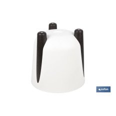 MACETA CON PATAS Y FILTRO DE DRENAJE COLOR CREMA PP Ø 183 X 180 MM 3,3 L (PACK: 5 UDS)