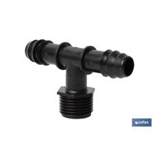 CONEXIÓN EN T R.MACHO Ø16MM-1/2 (PACK: 100 UDS)