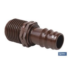 ENLACE MIXTO Ø16MM-1/2 (MARRÓN-MAX SEGUR.) (PACK: 100 UDS)