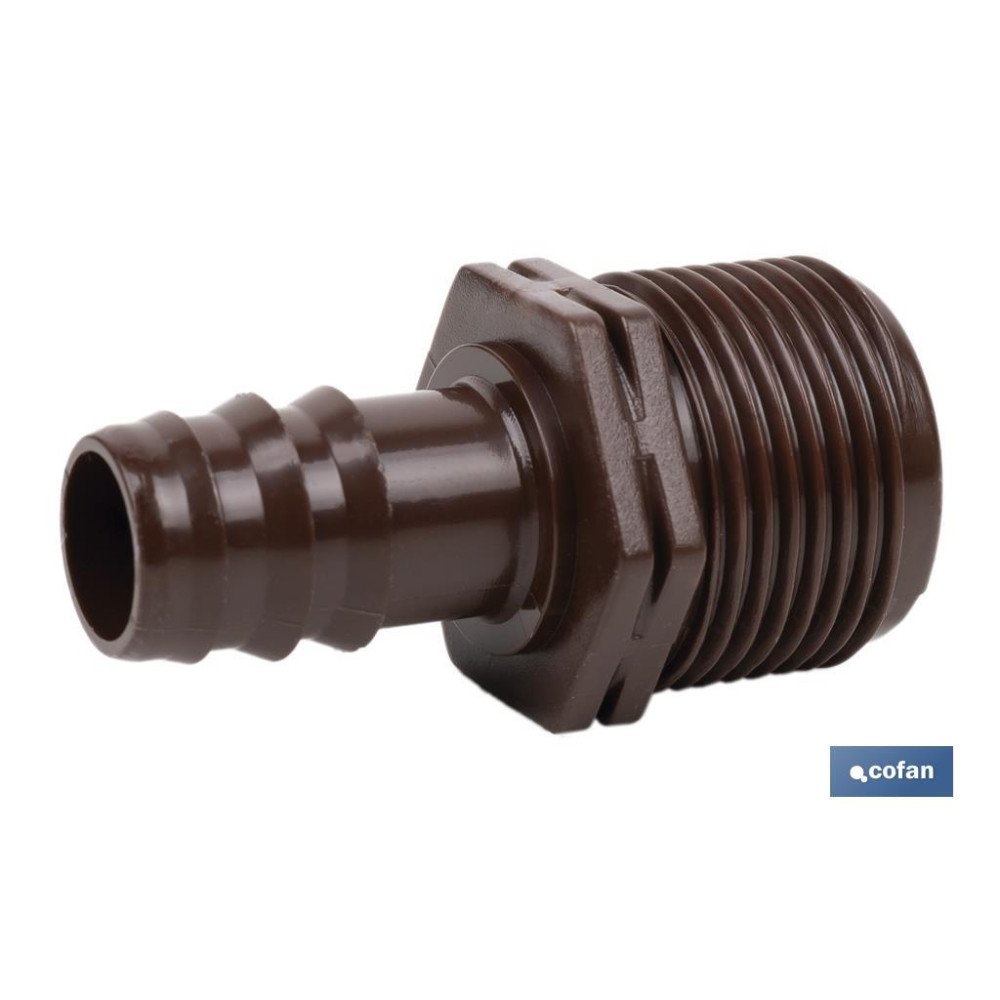 ENLACE MIXTO Ø16MM-3/4 (MARRÓN-MAX SEGUR.) (PACK: 100 UDS)