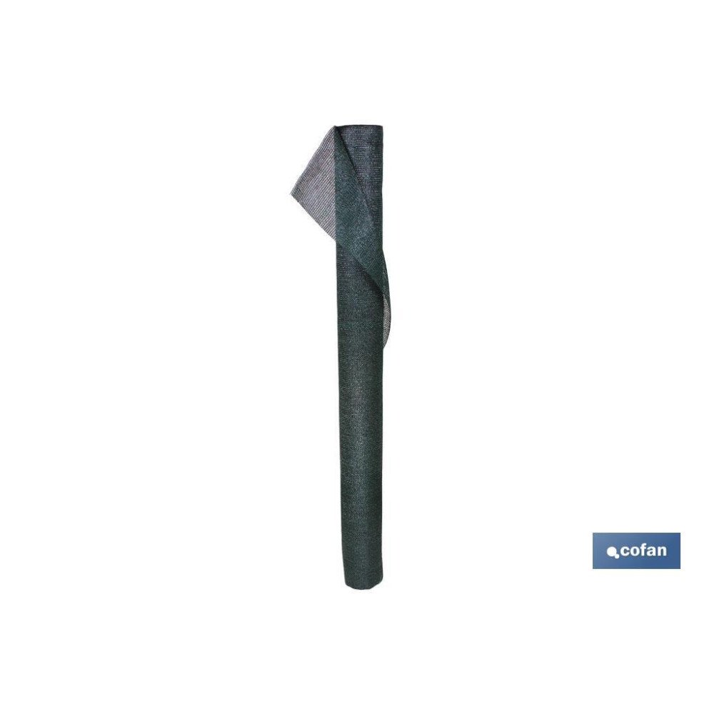 MALLA SOMBREO VERDE OSCURO 90% / 120 Grs - 1,5 x 50 Mts (PACK: 1 UDS)