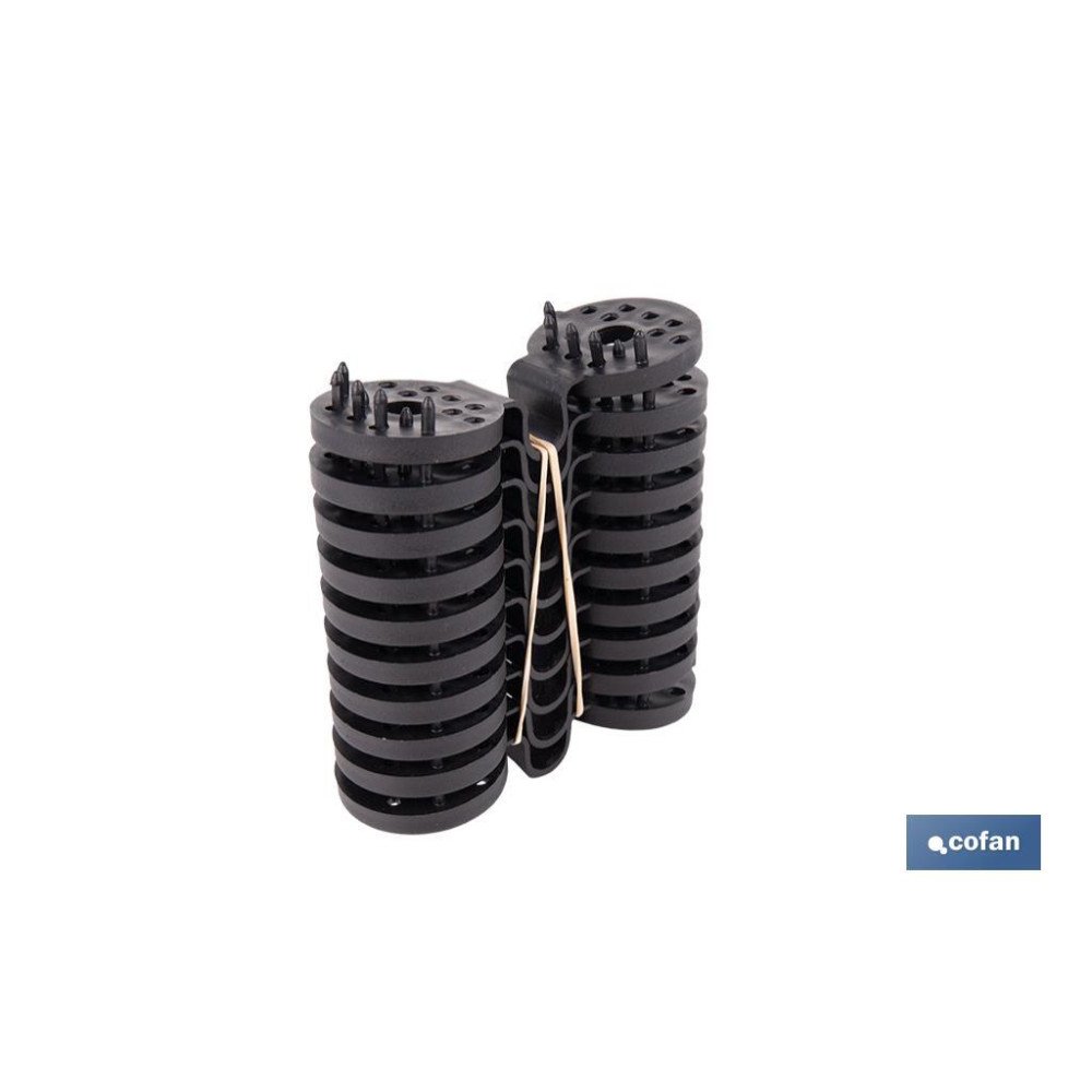 PACK 10 UDS. PINZA NEGRA PARA MALLA DE SOMBREO (PACK: 1 UDS)