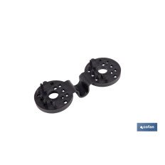PACK 10 UDS. PINZA NEGRA PARA MALLA DE SOMBREO (PACK: 1 UDS)