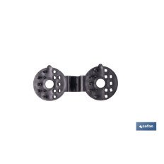 PACK 10 UDS. PINZA NEGRA PARA MALLA DE SOMBREO (PACK: 1 UDS)