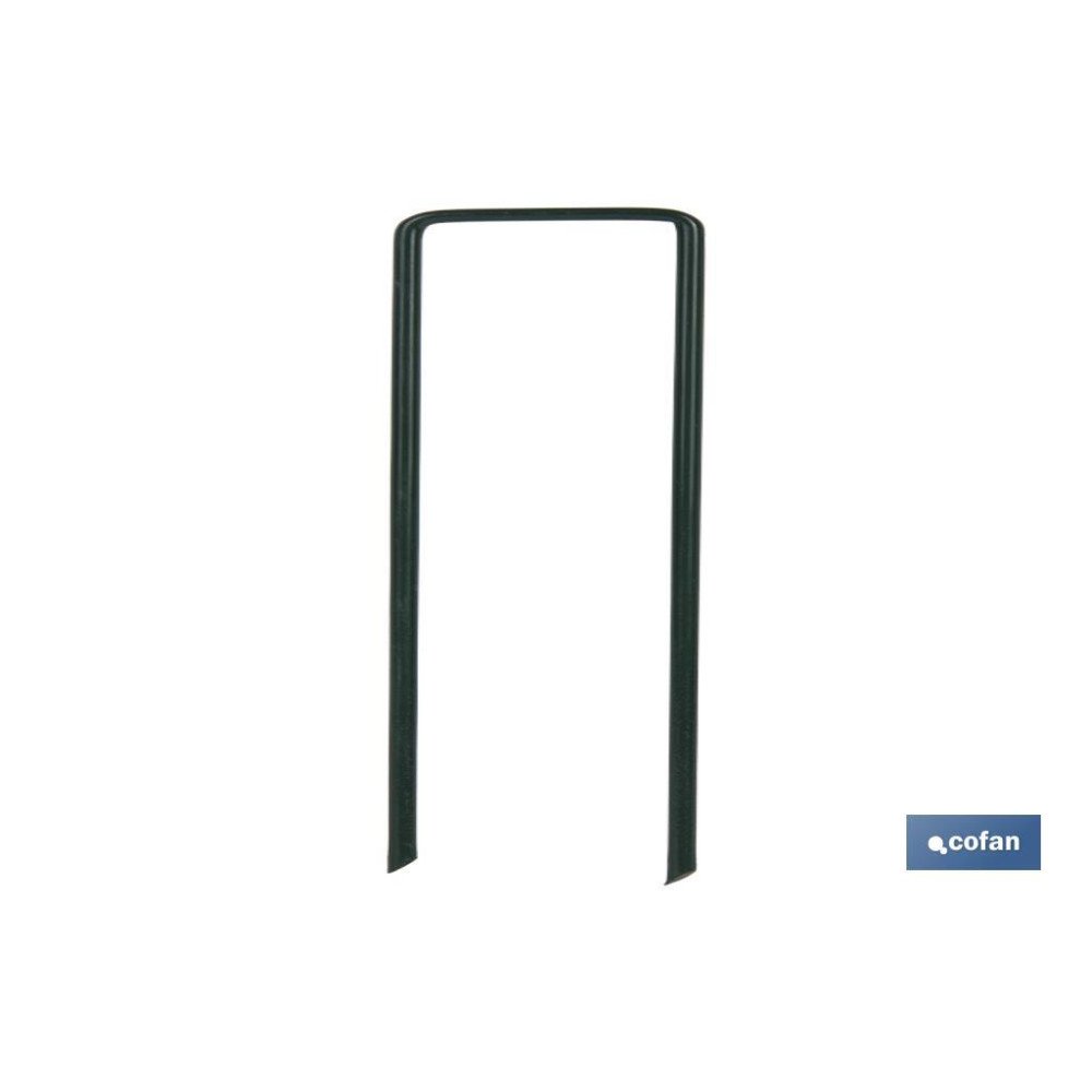 PACK 10 GRAPAS EN U 15 CM PARA CÉSPED ARTIFICIAL (PACK: 1 UDS)