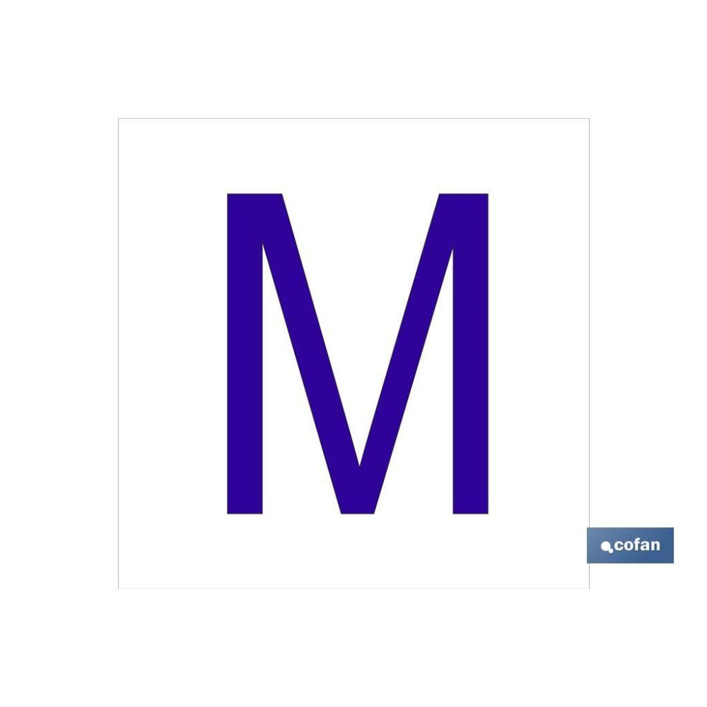 SEÑAL GLASSPACK ADHESIVA 62X62MM. (PACK: 1 UDS)