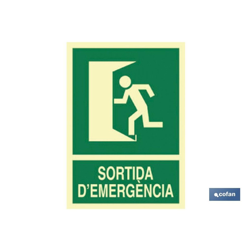 SEÑAL LUMINISCENTE 297X210MM. (PACK: 1 UDS)