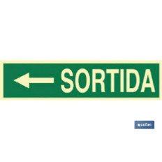 SEÑAL LUMINISCENTE 400X100MM. (PACK: 1 UDS)