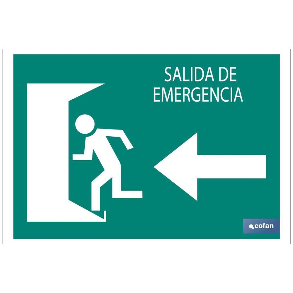 SEÑAL LUMINISCENTE 210X148MM. (PACK: 1 UDS)