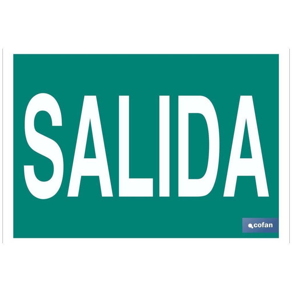 SEÑAL LUMINISCENTE 420X297MM. (PACK: 1 UDS)