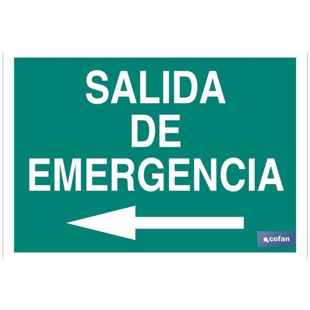 SEÑAL LUMINISCENTE 210X148MM. (PACK: 1 UDS)
