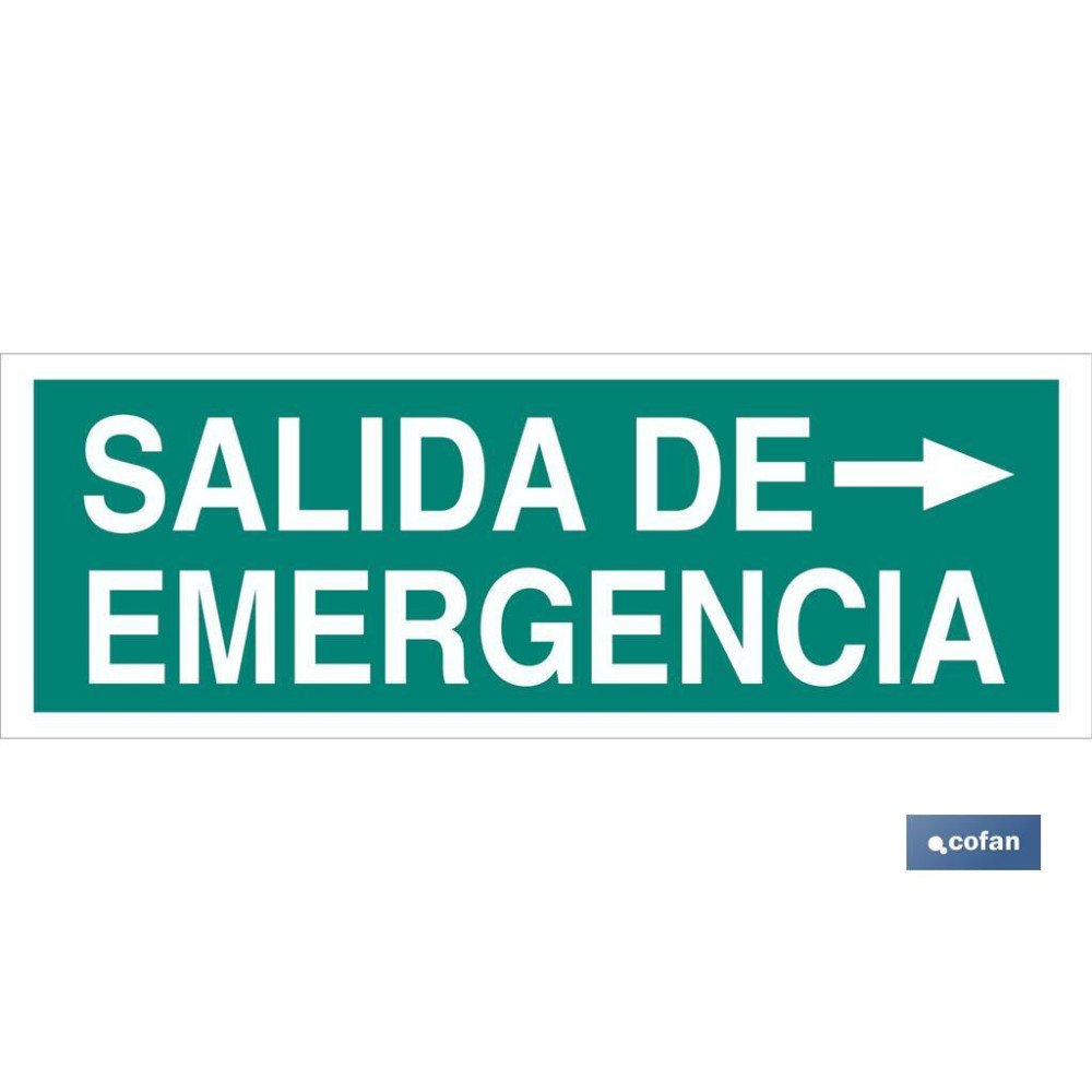 SEÑAL LUMINISCENTE 400X100MM. (PACK: 1 UDS)