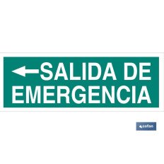 SEÑAL LUMINISCENTE 400X100MM. (PACK: 1 UDS)