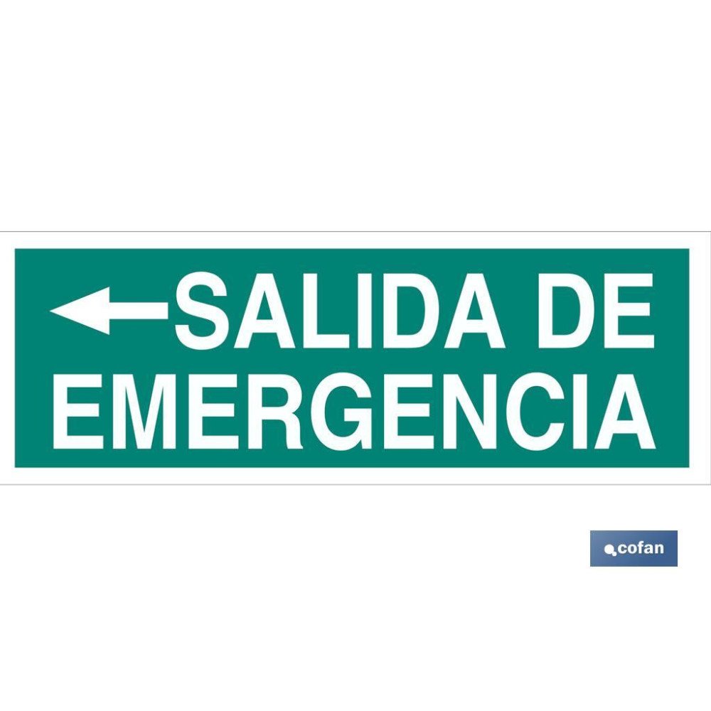 SEÑAL LUMINISCENTE 400X100MM. (PACK: 1 UDS)