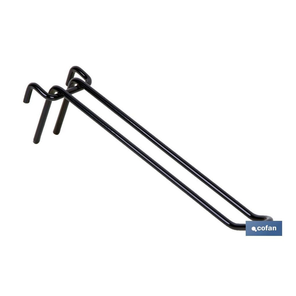 GANCHOS AZUL BLISTER DOBLE VARILLA 22CM (PACK: 1 UDS)