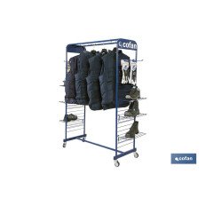 EXPOSITOR C/RUEDAS PARA ROPA Y CALZADO (PACK: 1 UDS)