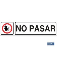 SEÑAL GLASSPACK ADHESIVA 250X62MM. (PACK: 1 UDS)