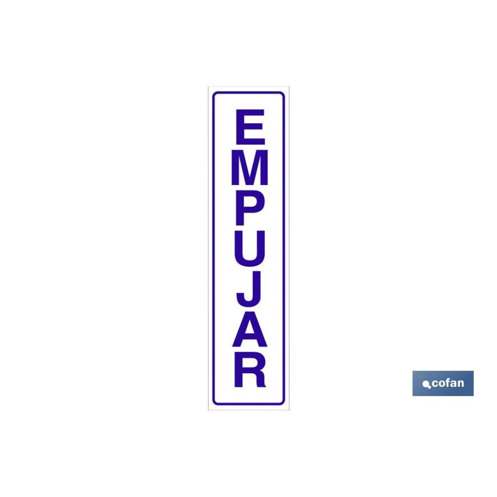 SEÑAL GLASSPACK ADHESIVA 250X62MM. (PACK: 1 UDS)