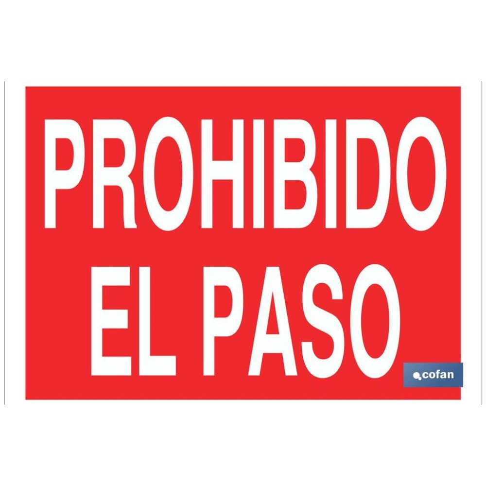 SEÑAL POLIESTIRENO 420X297MM (PACK: 1 UDS)