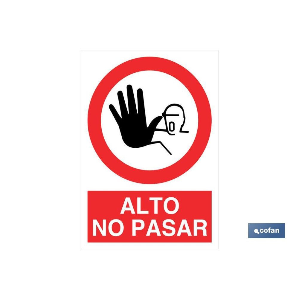 SEÑAL POLIESTIRENO 210X148MM. (PACK: 1 UDS)