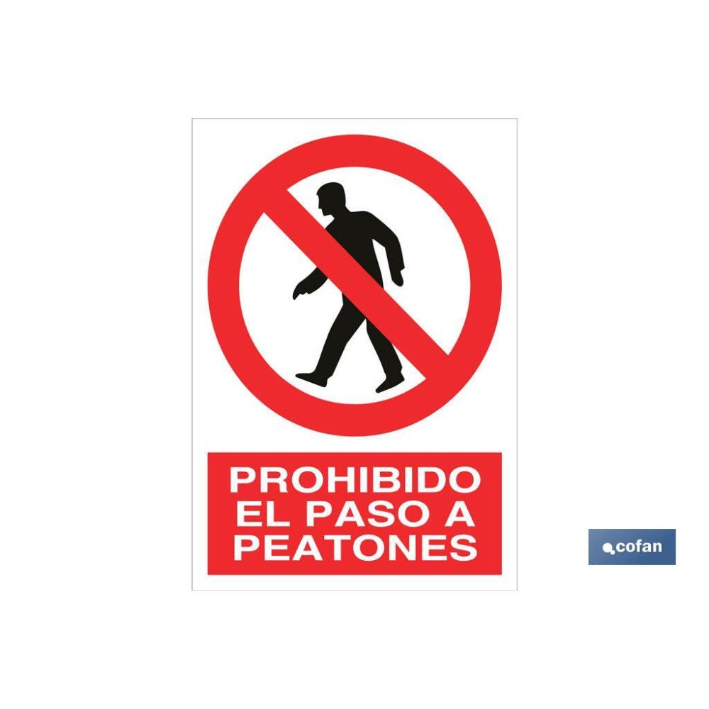 SEÑAL POLIESTIRENO 420X297MM. (PACK: 1 UDS)