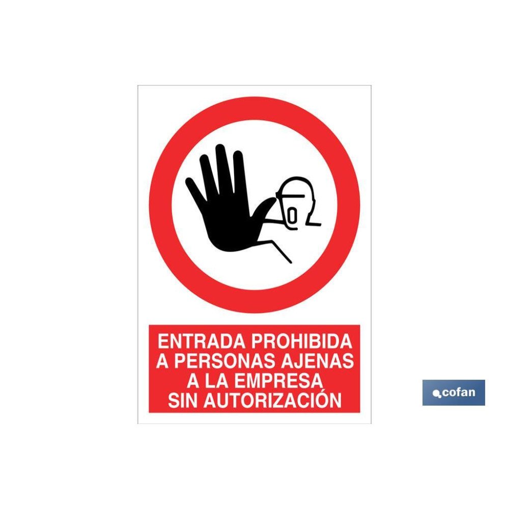 SEÑAL POLIESTIRENO 420X297MM. (PACK: 1 UDS)