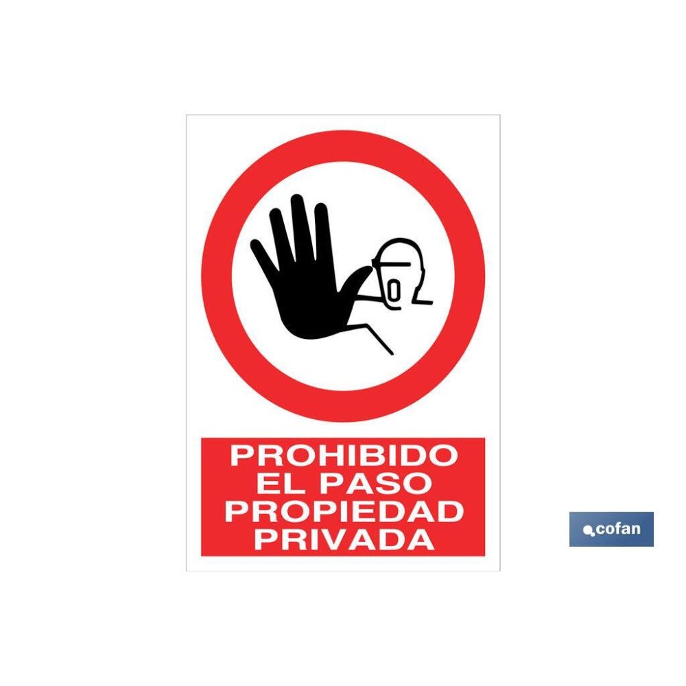 SEÑAL POLIESTIRENO 210X148MM (PACK: 1 UDS)