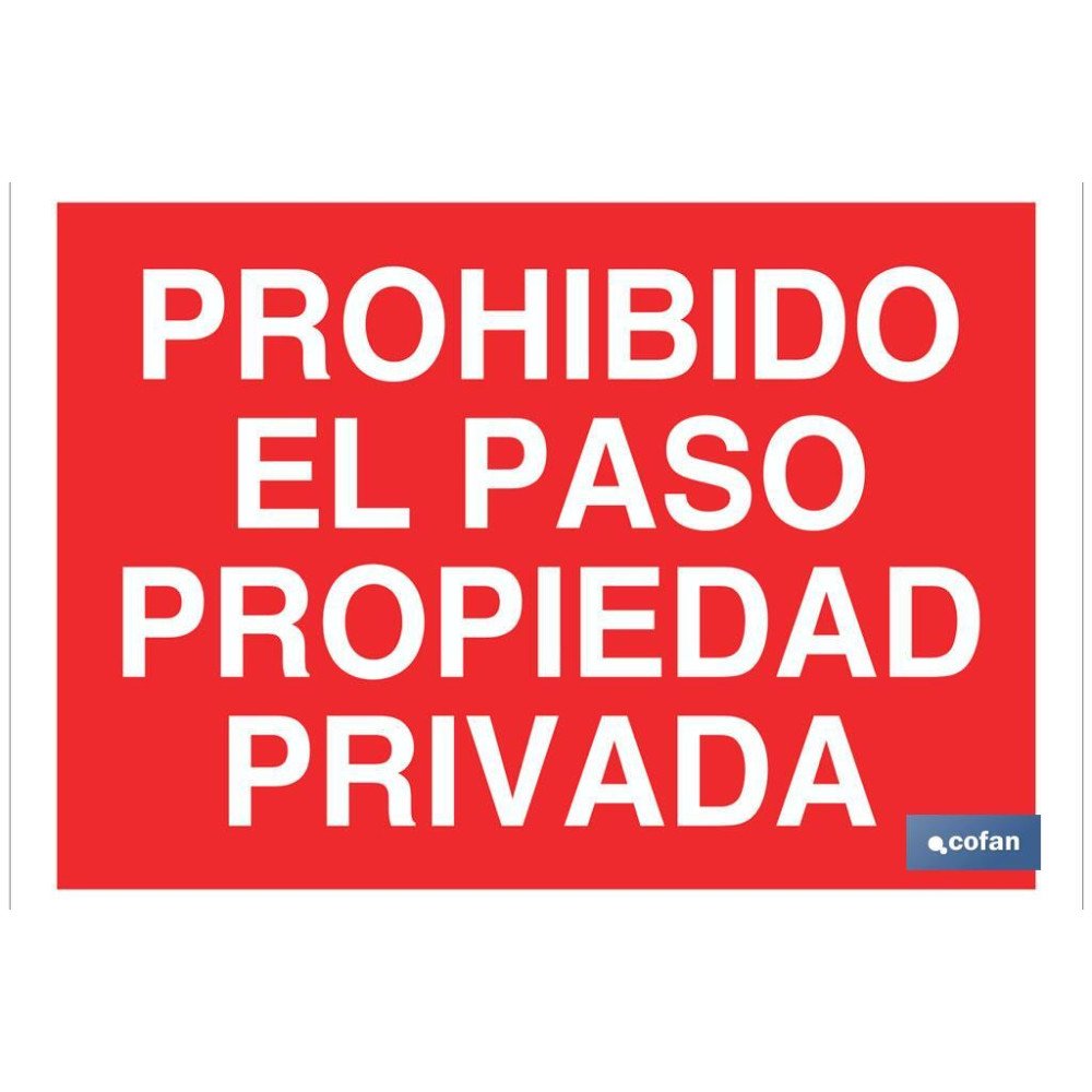 SEÑAL POLIESTIRENO 297X210MM (PACK: 1 UDS)