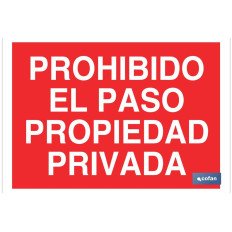 SEÑAL POLIESTIRENO 420X297MM (PACK: 1 UDS)