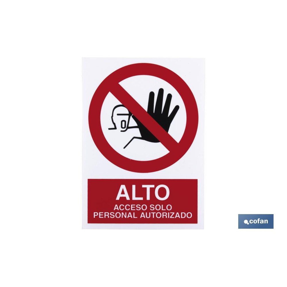 SEÑAL POLIESTIRENO 420X297MM. (PACK: 1 UDS)
