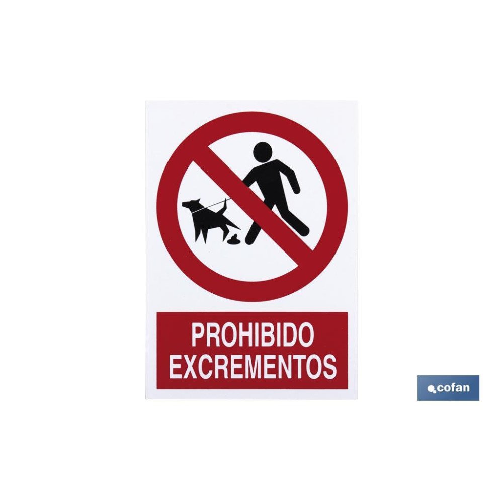 SEÑAL POLIESTIRENO 420X297MM. (PACK: 1 UDS)