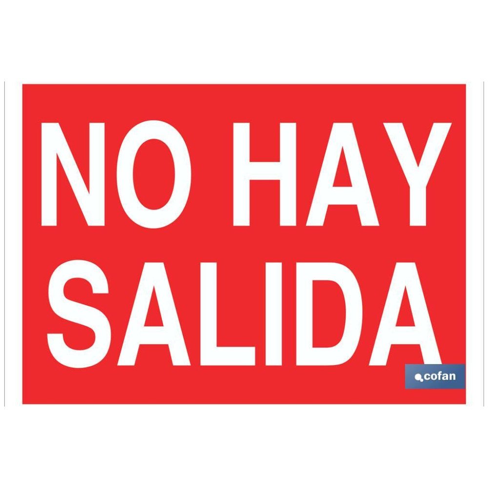 SEÑAL LUMINISCENTE 297X210MM. (PACK: 1 UDS)
