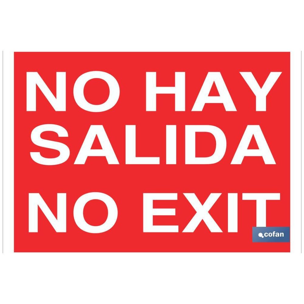 SEÑAL LUMINISCENTE 297X210MM. (PACK: 1 UDS)