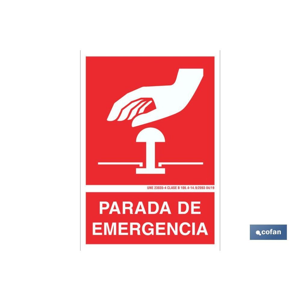 SEÑAL LUMINISCENTE 148X105MM. (PACK: 1 UDS)