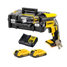 Atornillador pladur Dewalt DCF620D2 18V XR, dos baterías de 2Ah y cargador