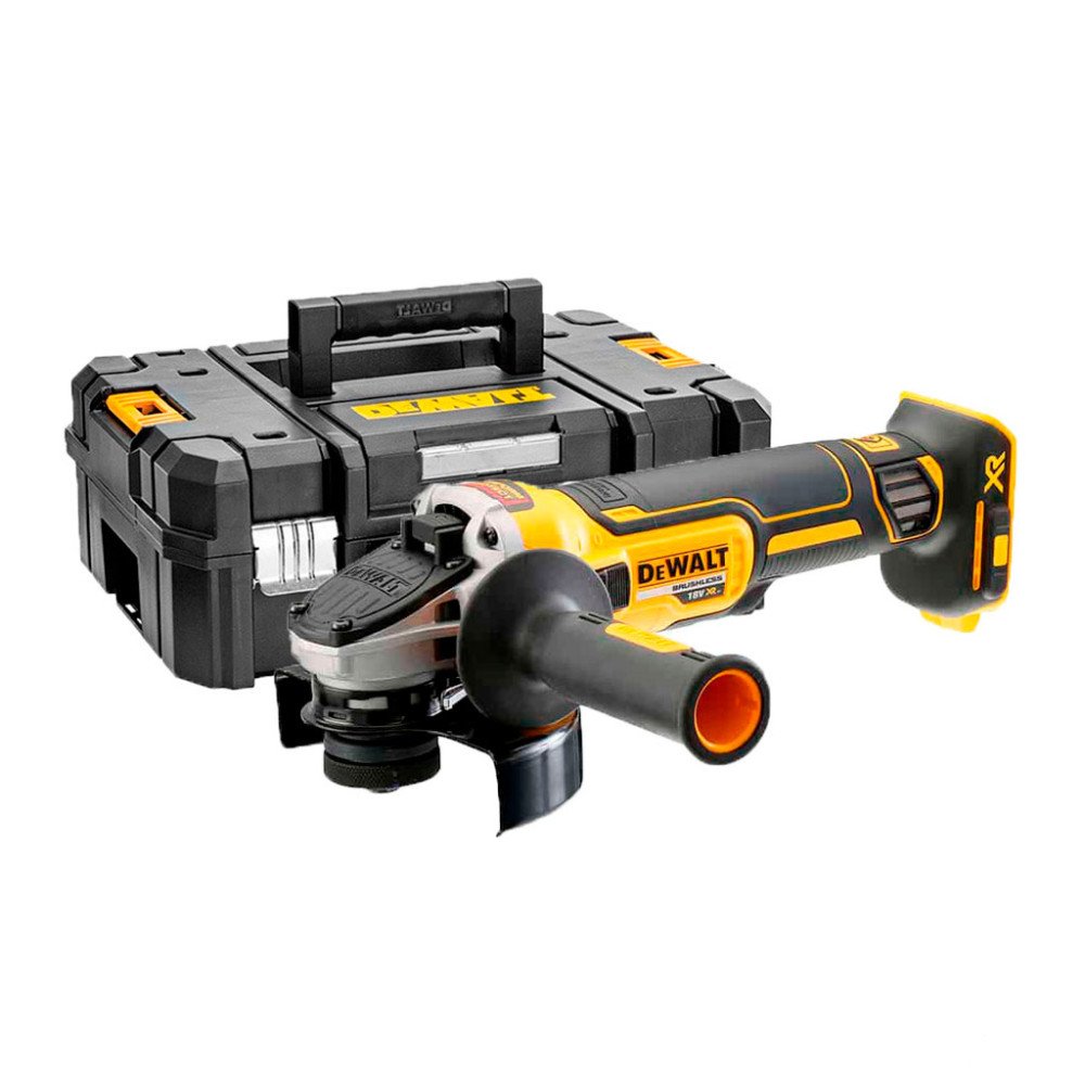 Amoladora angular Dewalt DCG405NT 18V XR 125mm solo cuerpo en maletín Tstak